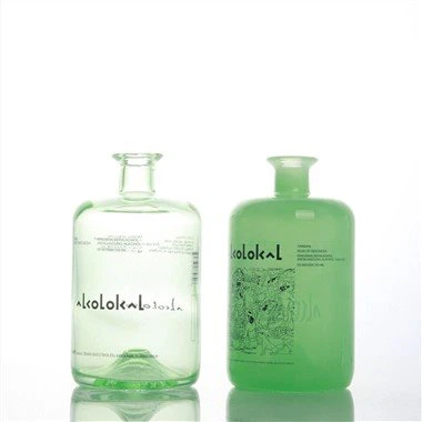 Tequila glasflaska med flaskpropp